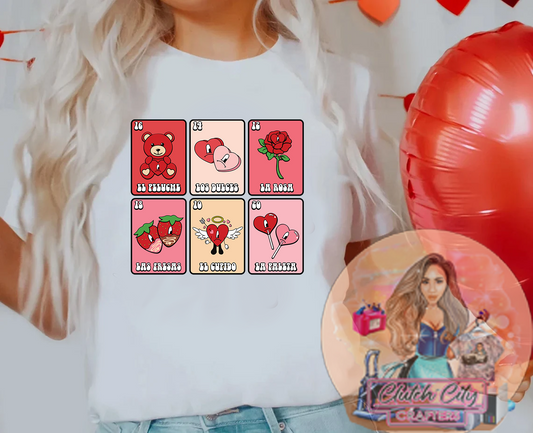 Loteria V DAY White Tee