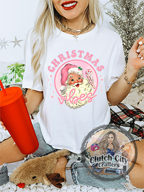 Christmas Vibes White Tee